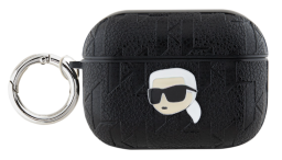 Pouzdro AirPods Pro 2 Karl Lagerfeld PU Embossed Karl Head, černá